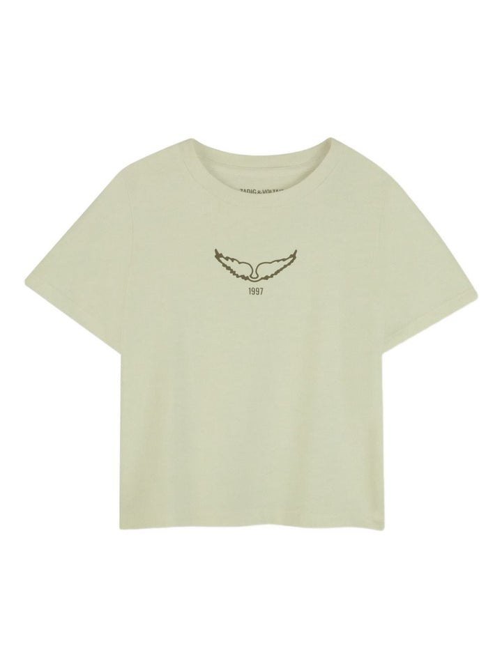 Maglietta con logo girocollo