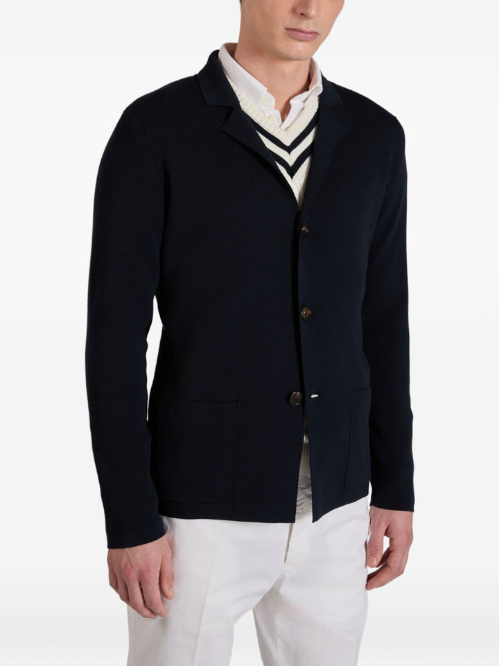 Blazer in crêpe di cotone