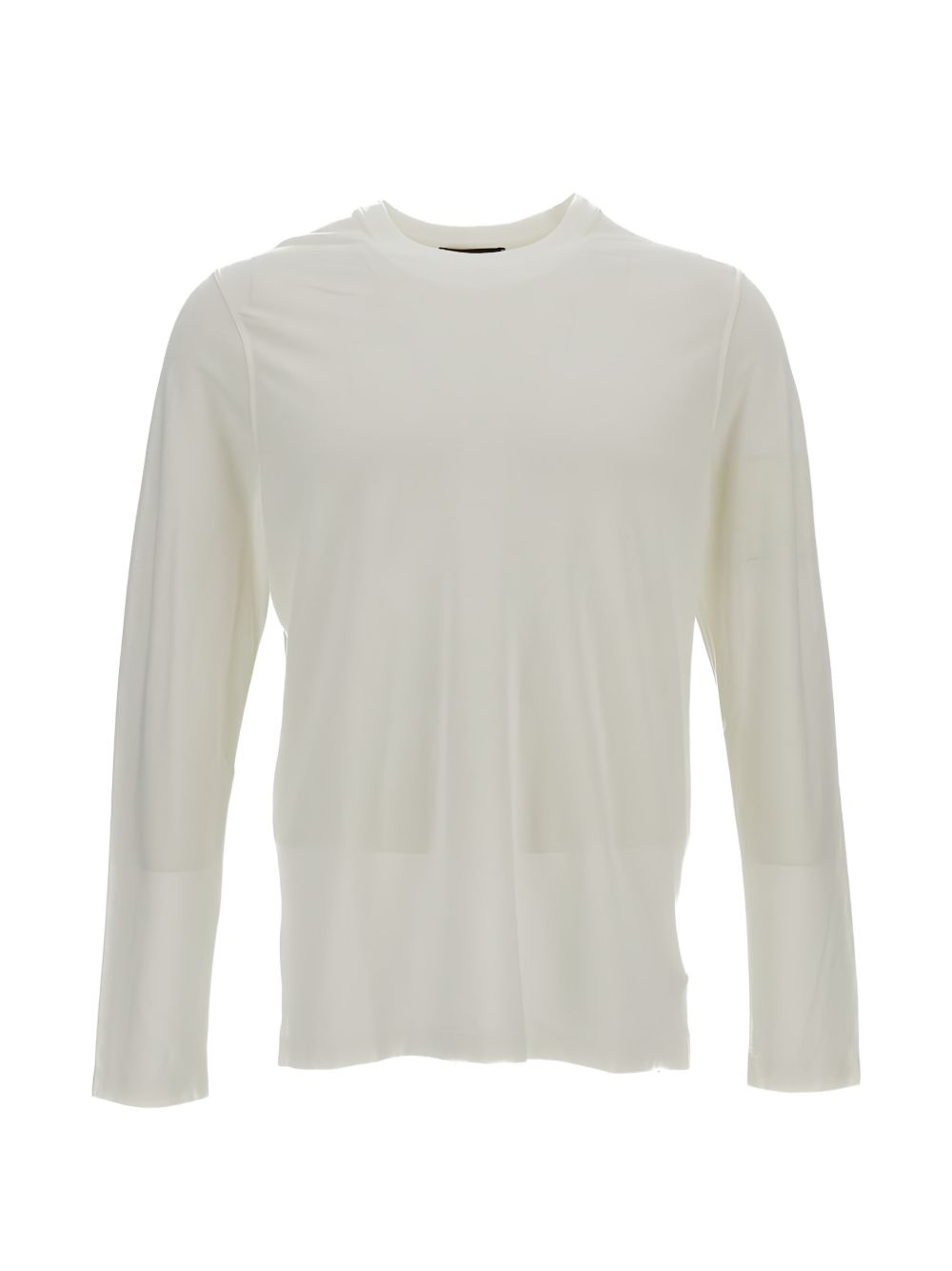 T-shirt girocollo a maniche lunghe