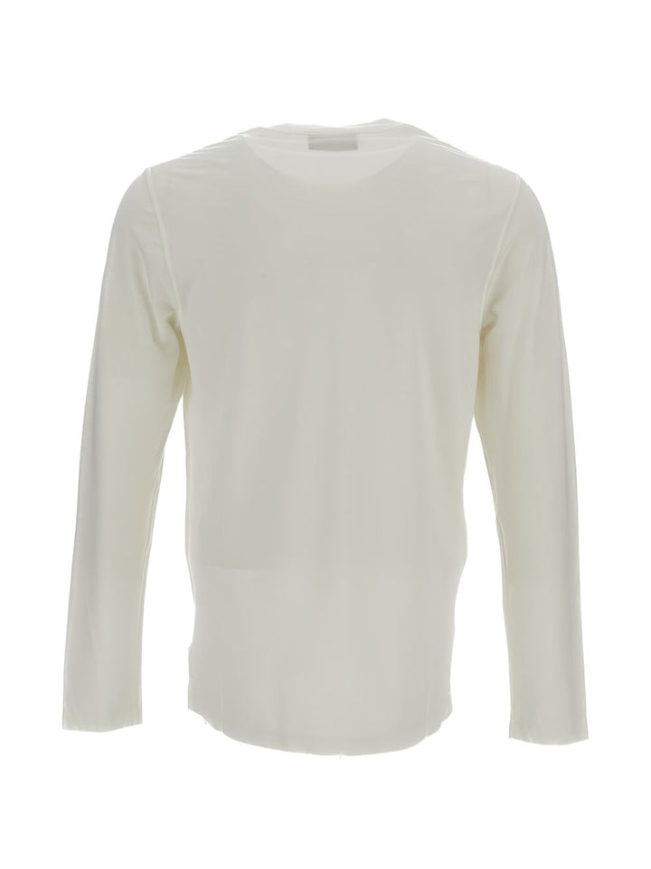 T-shirt girocollo a maniche lunghe