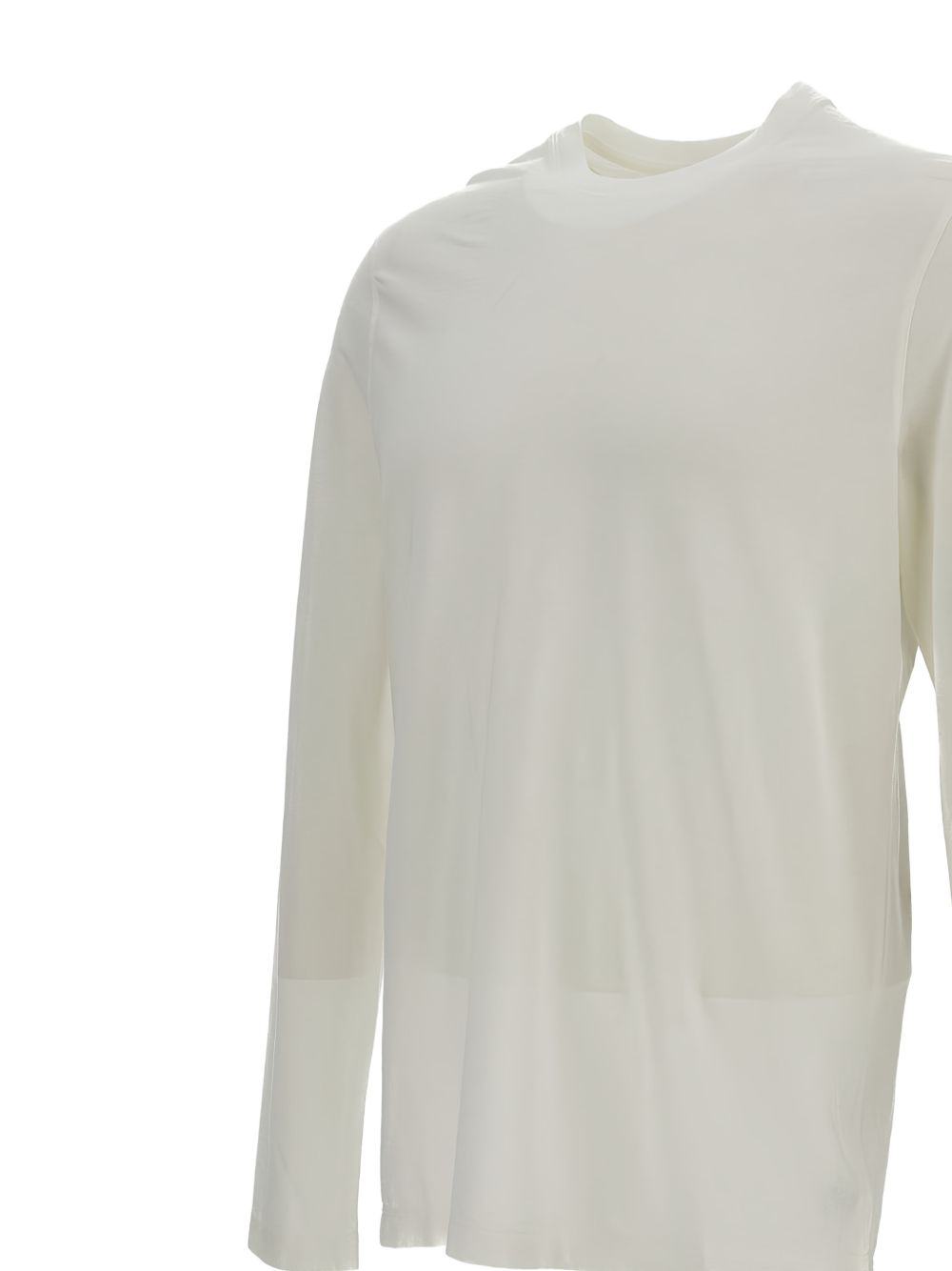 T-shirt girocollo a maniche lunghe