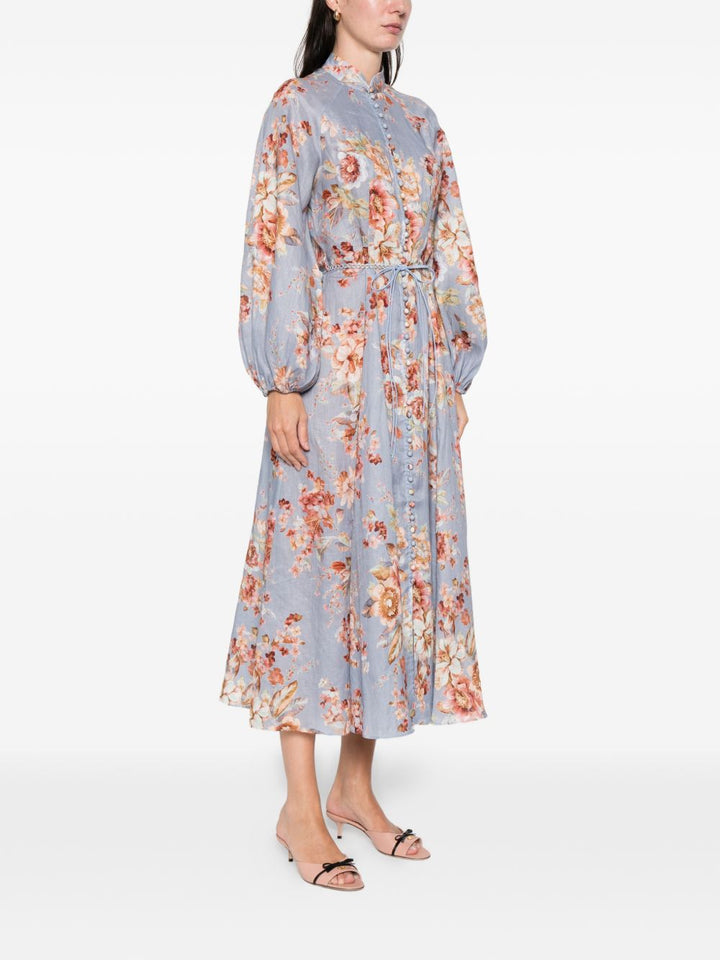 Abito midi a fiori Awaken Billow