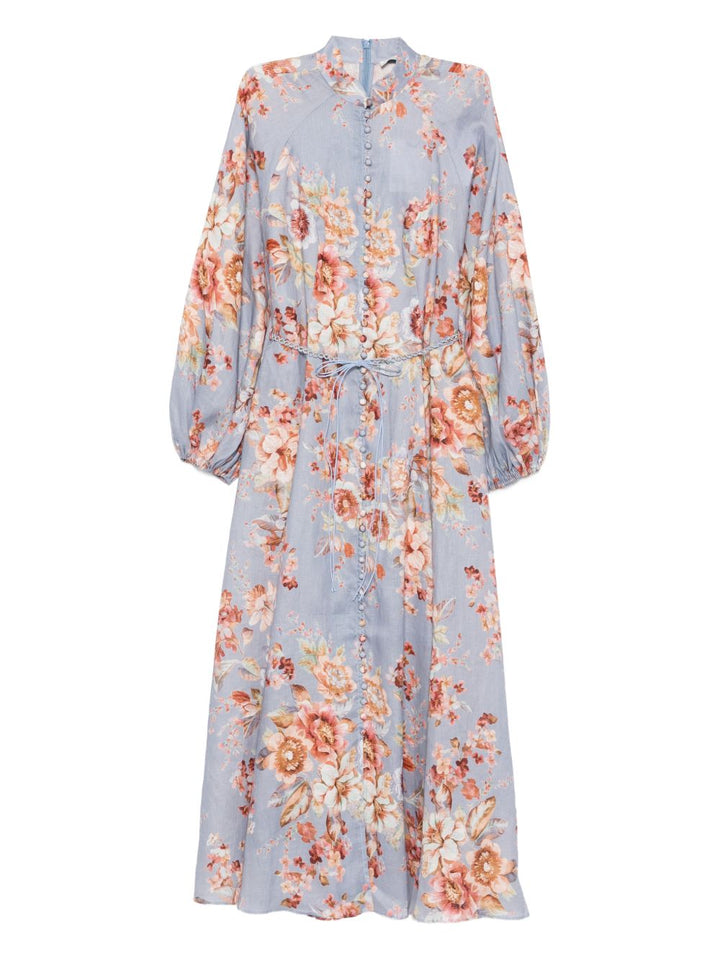 Abito midi a fiori Awaken Billow