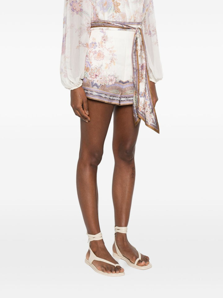 Shorts "Luna" con stampa