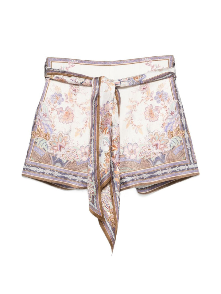 Shorts "Luna" con stampa
