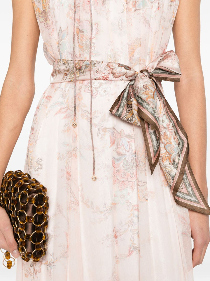 Abito midi "Alchemy" con ruches