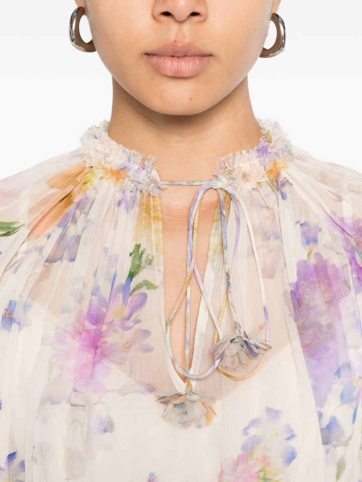 Blusa "Luna" a fiori