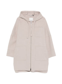 Cappotto con cappuccio in lana double