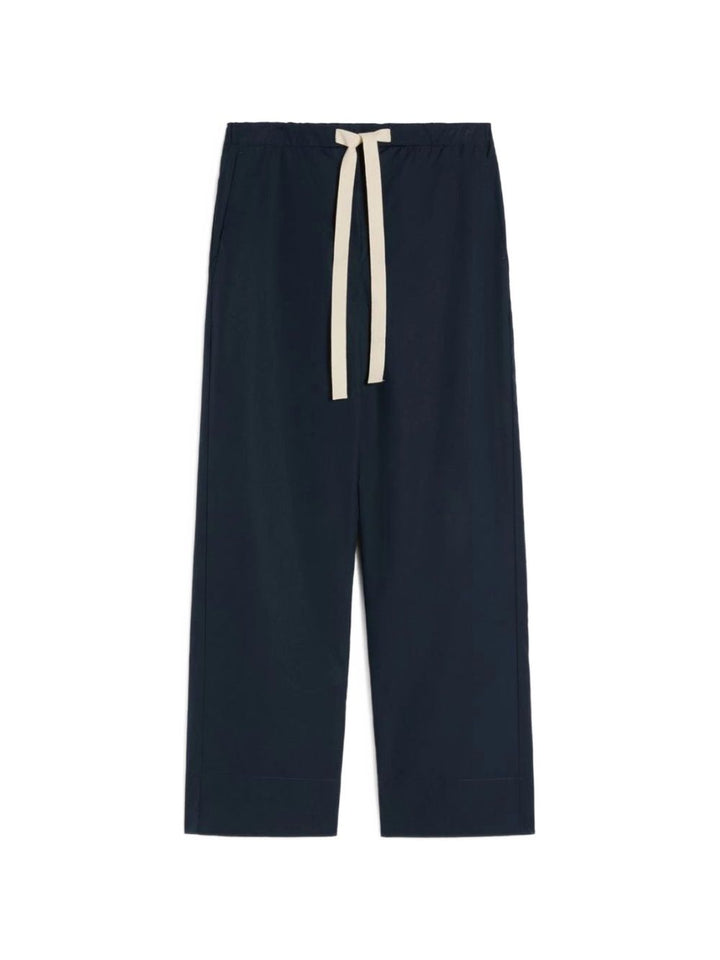 Pantalone "ARGENTO" con coulisse in cotone