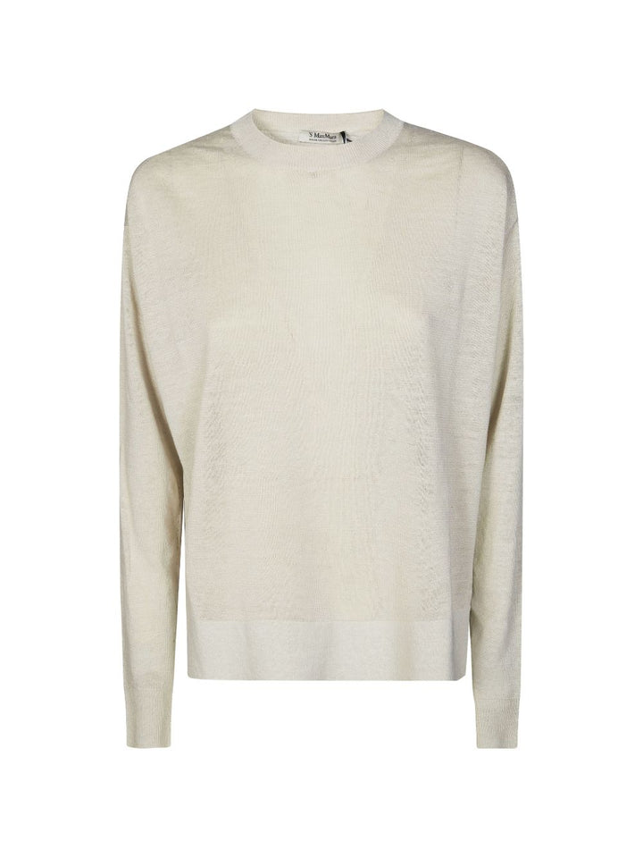 Maglione a maglia fine con spalle scese