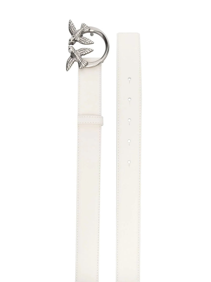 PINKO Cintura pelle bianco