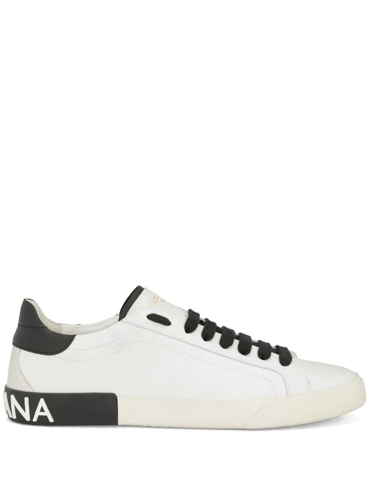 DOLCE & GABBANA Sneakers in pelle bianca