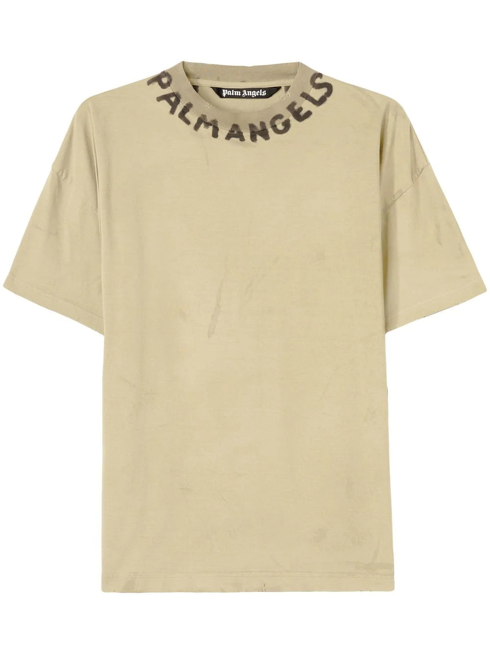 PALM ANGELS T-shirt in cotone verde