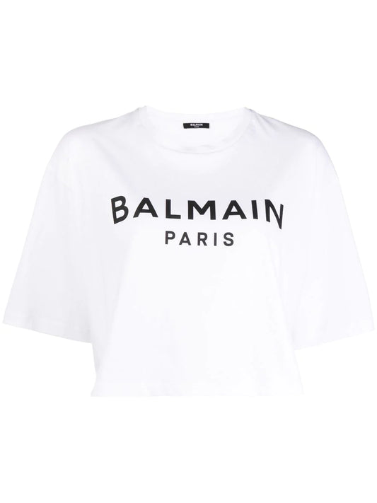 BALMAIN T-shirt in cotone bianco