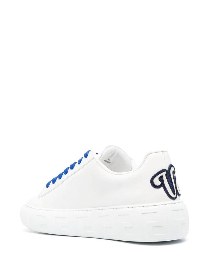 VERSACE Sneaker pelle bianco