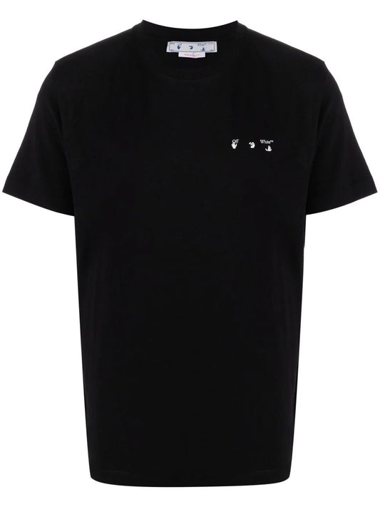 OFF WHITE T-shirt in cotone nero