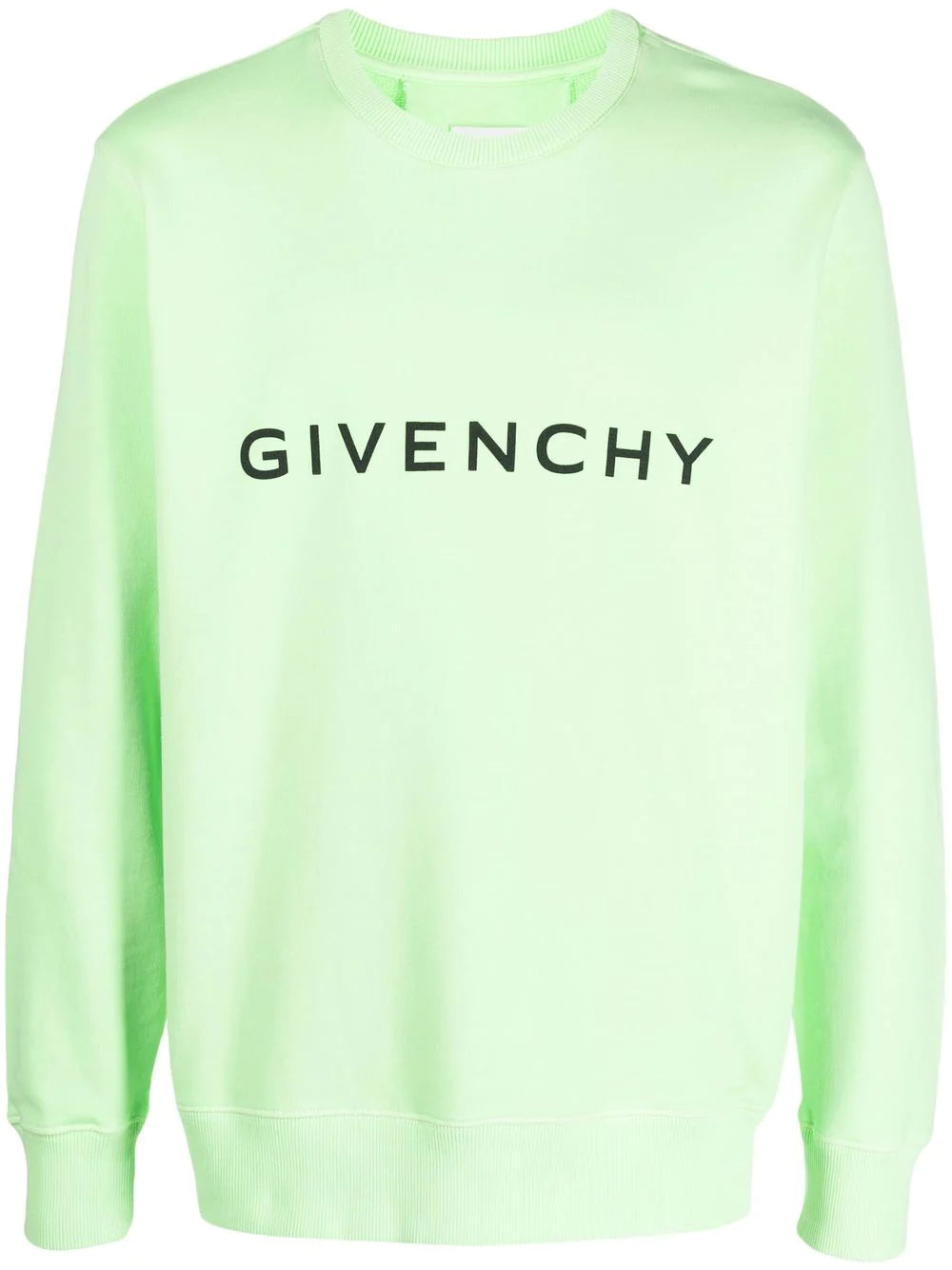 GIVENCHY Felpa in cotone verde lime