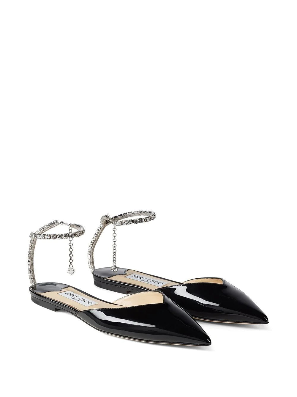 JIMMY CHOO Sabot in vernice nera