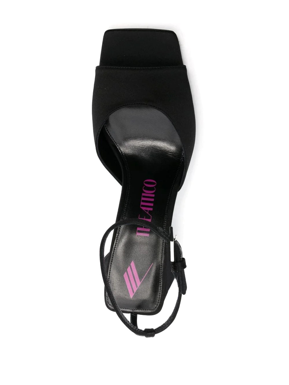 THE ATTICO Sandalo in pelle nera