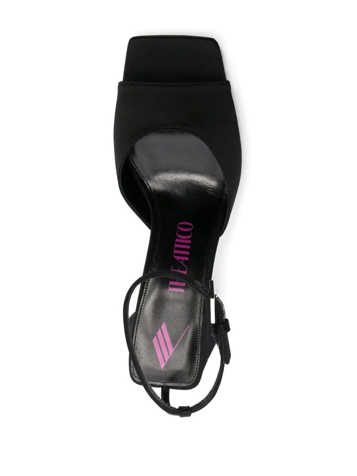 THE ATTICO Sandalo in pelle nera