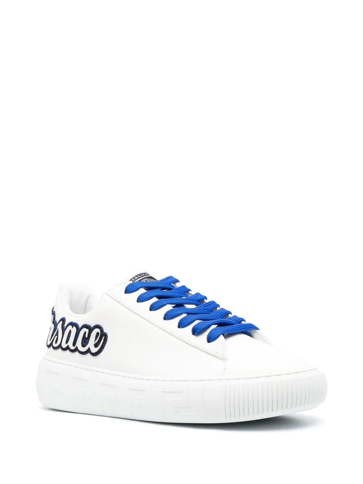 VERSACE Sneaker pelle bianco