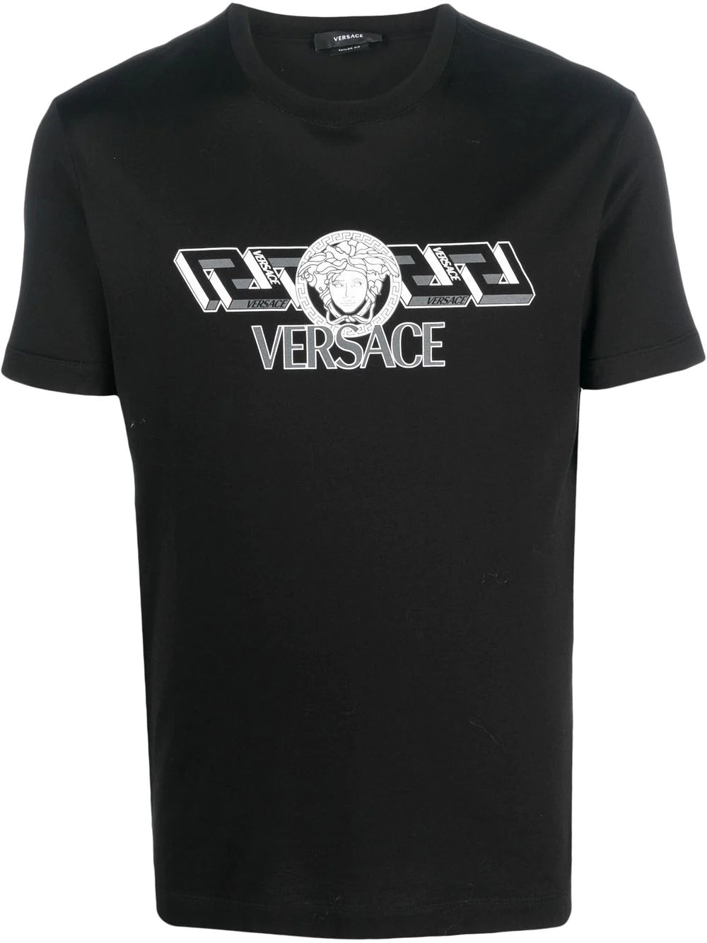 VERSACE T-shirt cotone nero
