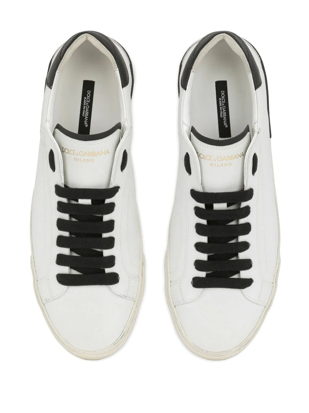 DOLCE & GABBANA Sneakers in pelle bianca