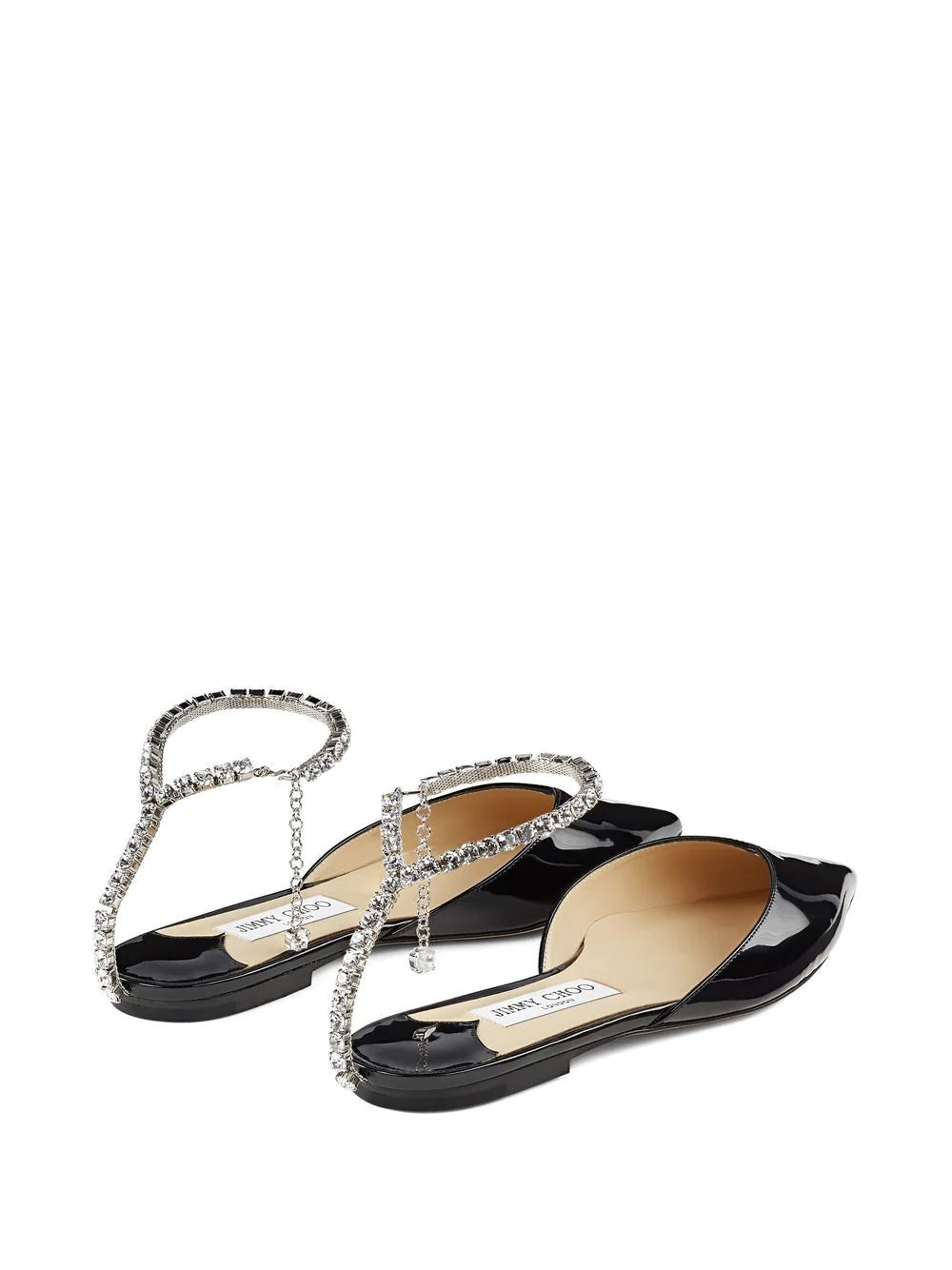JIMMY CHOO Sabot in vernice nera