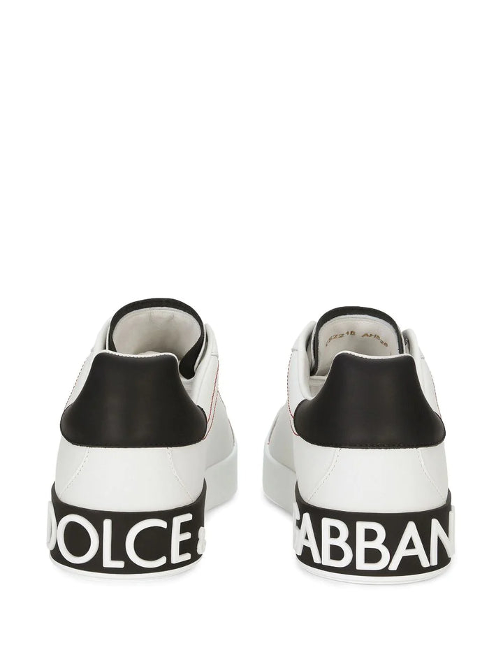 DOLCE & GABBANA Sneakers in pelle bianca