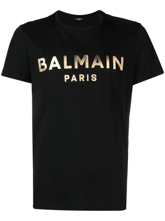 BALMAIN T-shirt in cotone nero