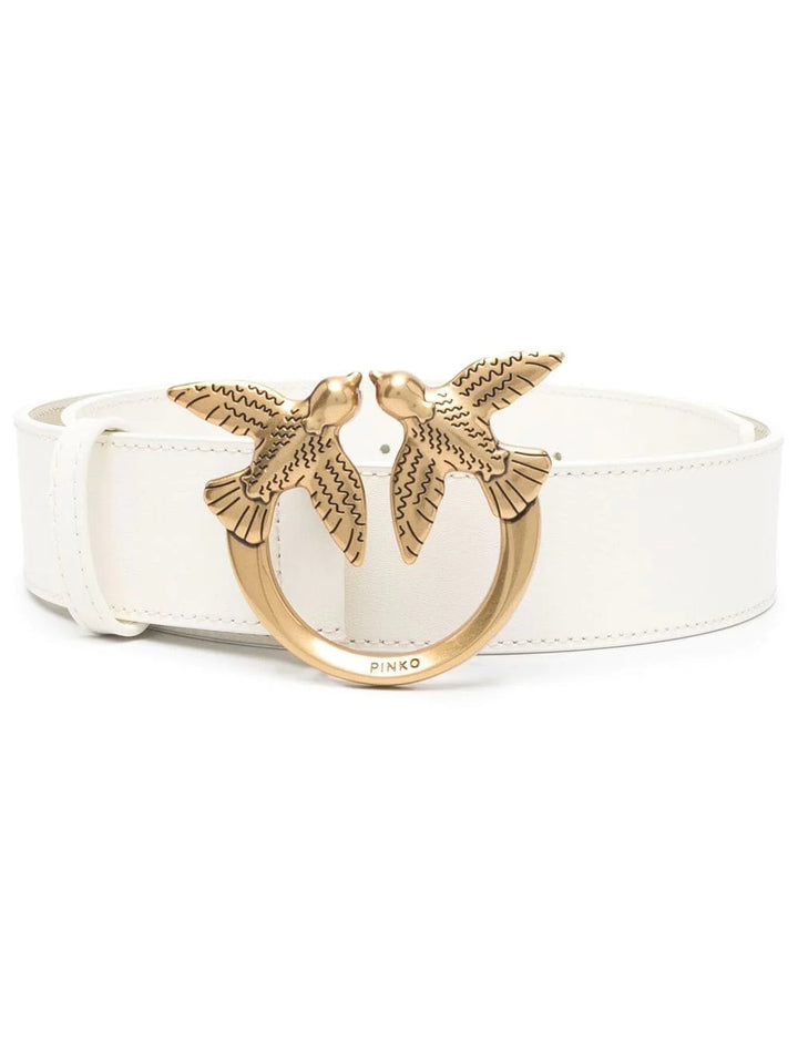 PINKO Cintura pelle bianco