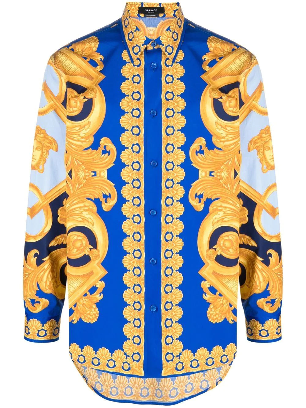 VERSACE Camicia cotone multicolor