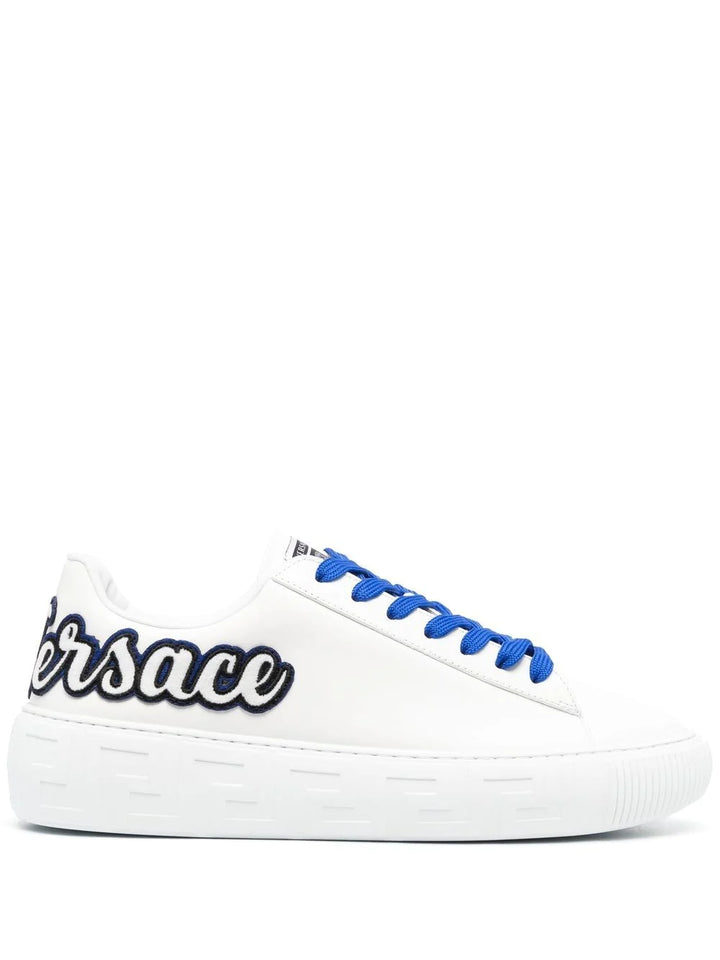 VERSACE Sneaker pelle bianco