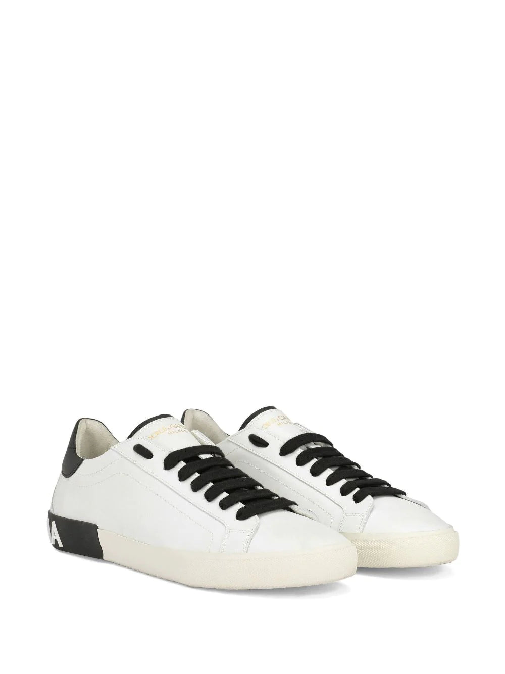 DOLCE & GABBANA Sneakers in pelle bianca