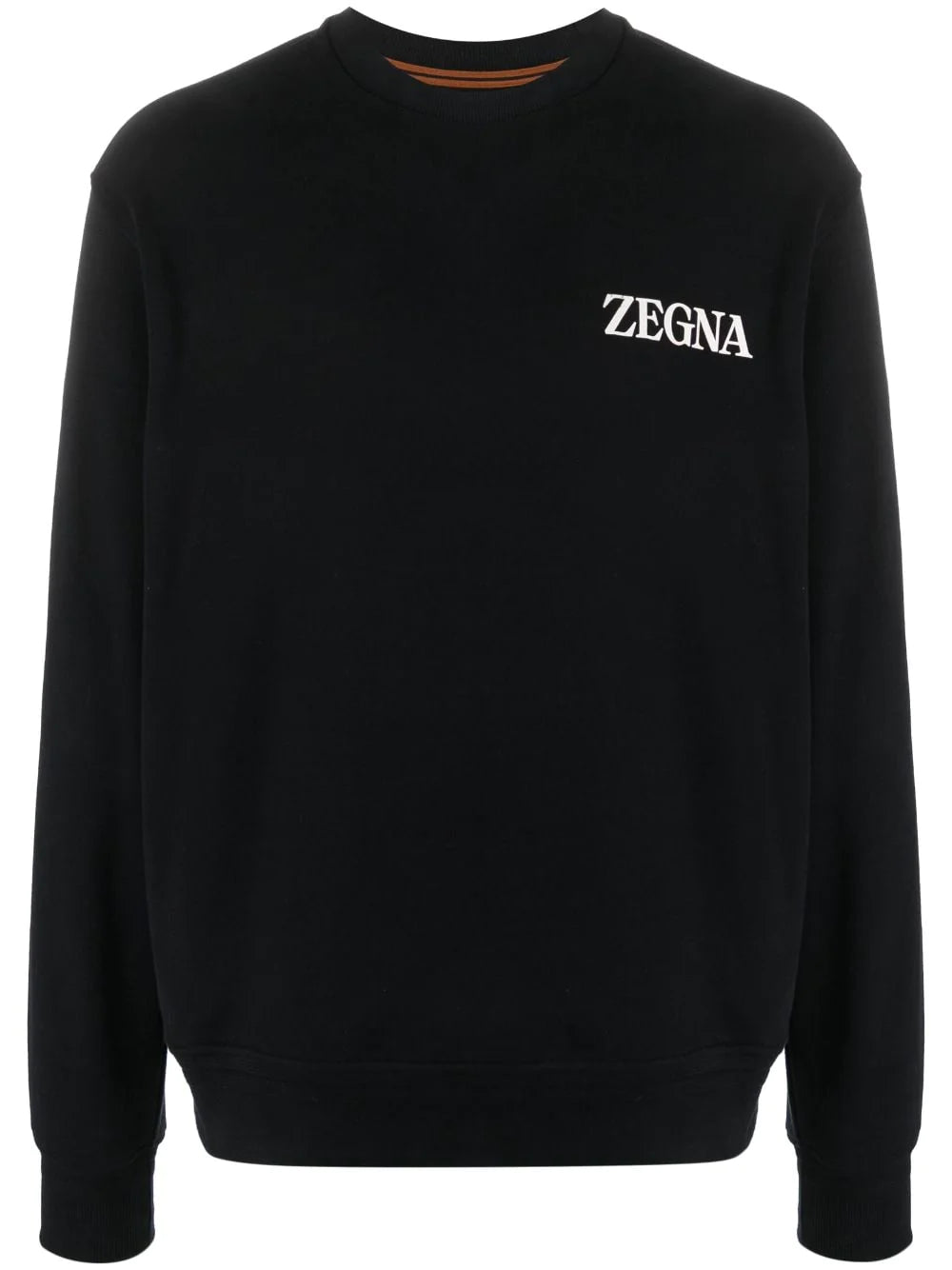 ZEGNA Felpa cotone nero