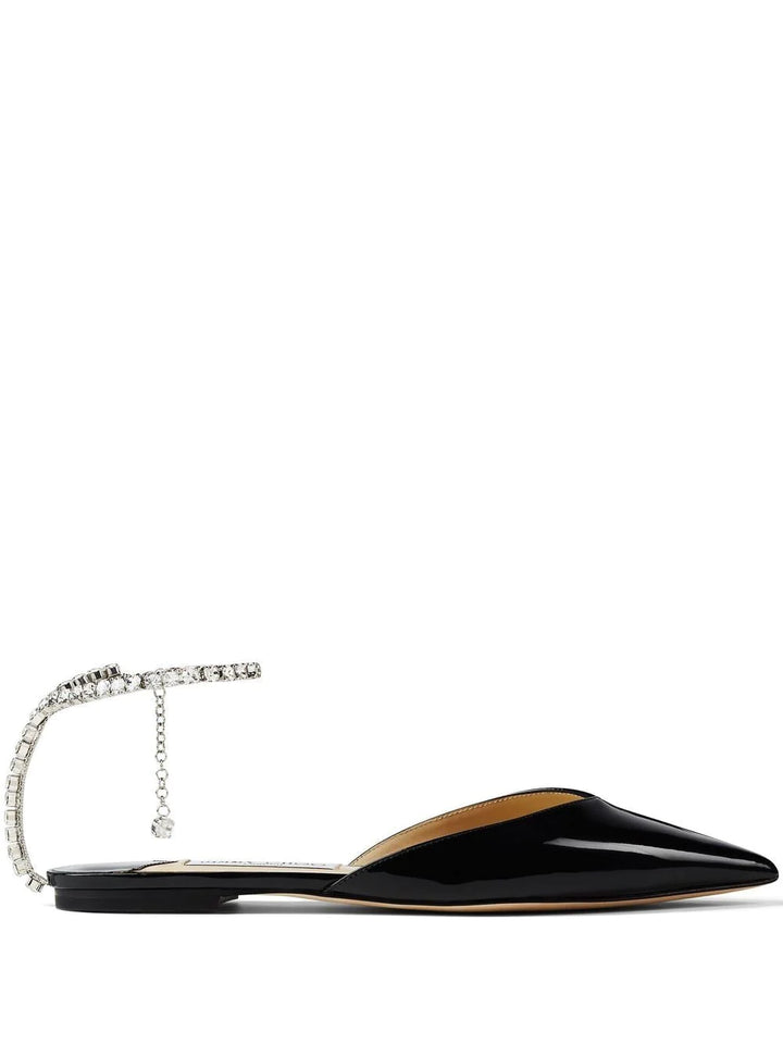 JIMMY CHOO Sabot in vernice nera