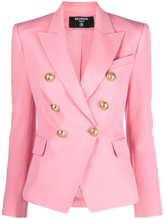BALMAIN Giacca in lana rosa