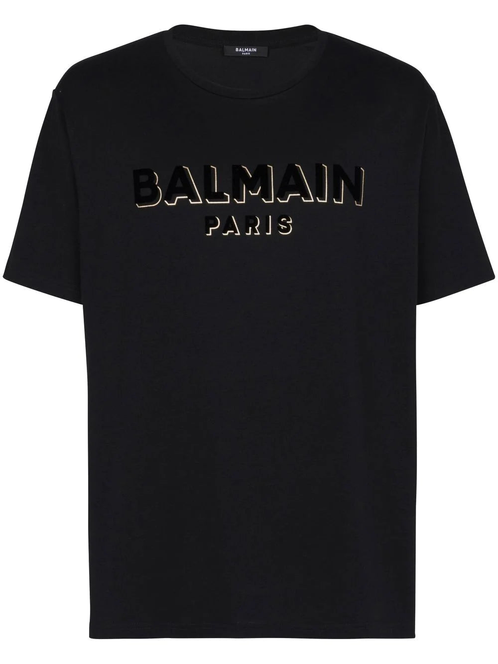 BALMAIN T-shirt in cotone nero
