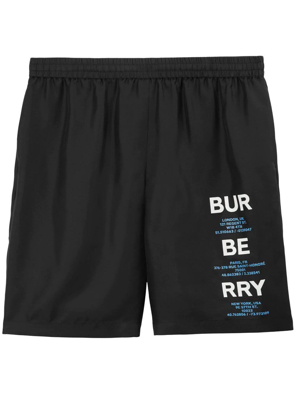 BURBERRY Bermuda seta nero